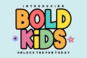 Creative Font Designs for Bold Kids Projects