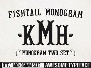 Crafting Custom Fishtail Monogram Fonts