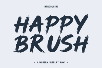 Happy Brush Font: Add Creative Handmade Style to Projects