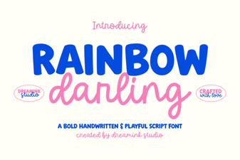 The Rainbow Darling Duo Font for Modern Design Projects
