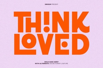 A Think Loved Font for Creative Website Designs
