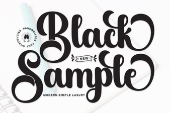 Unleash Design Ideas with the Black Sample Font