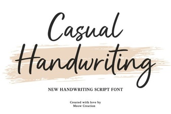 Casual Handwriting Fonts for Authentic Design Projects