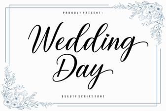 Wedding Day Fonts for Your Invitation Suite Design