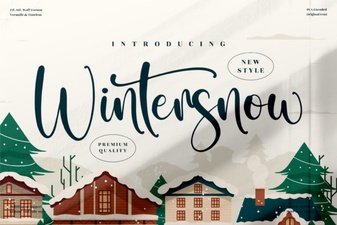 Wintersnow Font: a Unique Cold and Clean Typography Choice