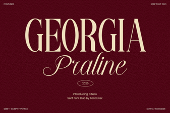 Georgia Praline Fonts for Modern Print & Digital Projects