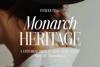 Monarch Heritage Font for Royal Website Design